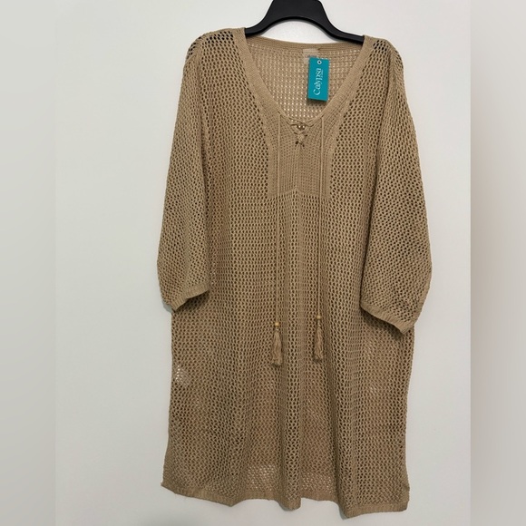 Calypsa Crochet Beach Coverup Size 1X / 2X NWT - Picture 2 of 9